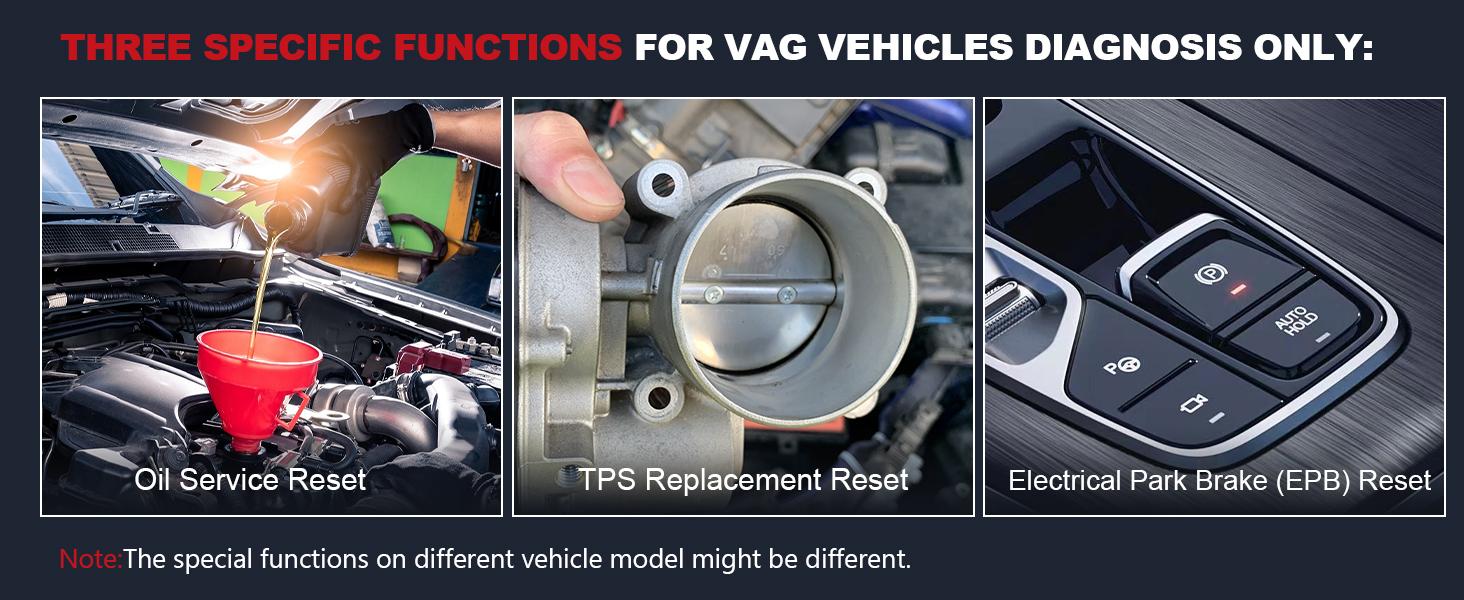 ANCEL VD500 OBD II DiagnosticScanner for Volkswagen VW AudiSkoda Seat Diagnosis Check EngineLight EPB ABS SRS Code Reader OilThrottle Position Adaption Brake PadReset Tool
