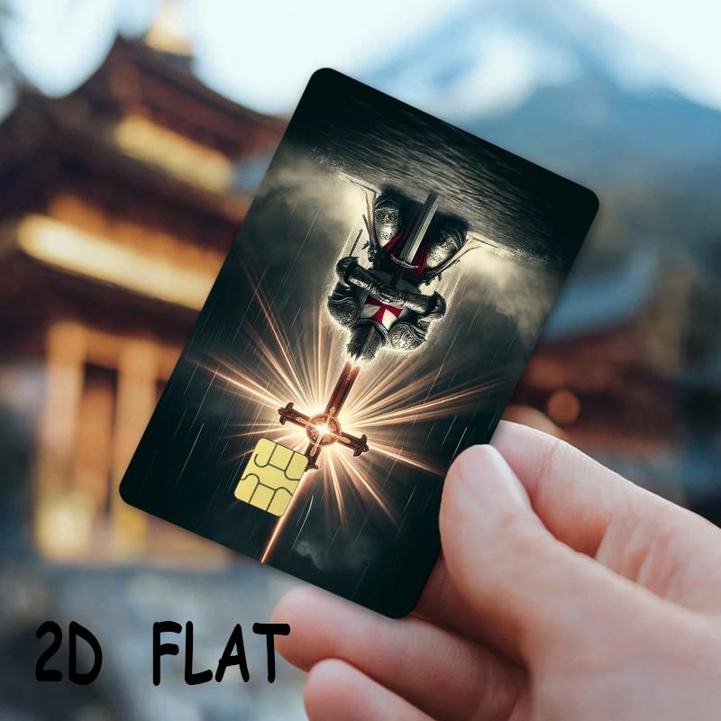Feature Credit Card Ultra-Thin Skin Vinyl Stickers, 2 Pieces/set, Waterproof Scratch-Resistant Card Stickers, Protective Film