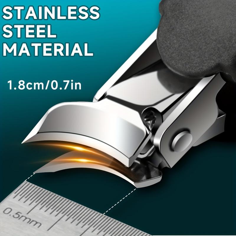 Specialized nail clippers for thick and hard toenails - Large opening anti-splash design, ultra-sharp blades, suitable for embedded toenails, for both home and salon use - Durable structure, nail embedding care, compact storage, classic style, sturdy cons
