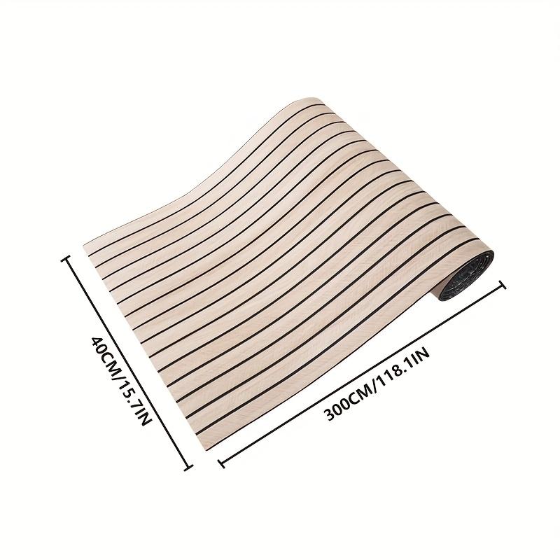 1 Roll Wood Grain Striped Wall Sticker | Thickened 3D Textured Self-Adhesive Wallpaper, Waterproof for TV Background, Bedroom, Living Room & Ceiling | Cuttable Easy-to-Stick Faux Wood Panel, Moisture-Proof