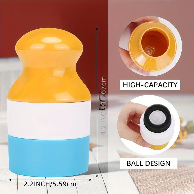 Portable Sunscreen Applicator, Refillable Sunscreen Sponge Roller Applicator, Easy Apply Lotion Tool for Travel & Outdoor Skincare, Facial Care Tool