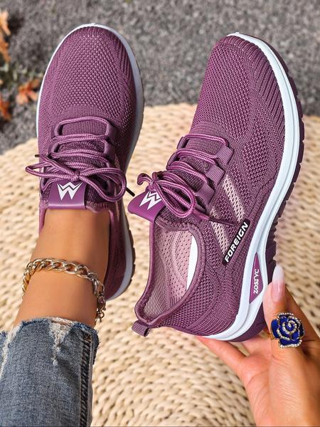 Women's New Casual Sports Shoes, Large Size Lightweight Soft Sole Sneakers, Comfortable Non-Slip Walking Shoes, Perfect for Travel & Leisure Activities, Breathable Walking Sneakers