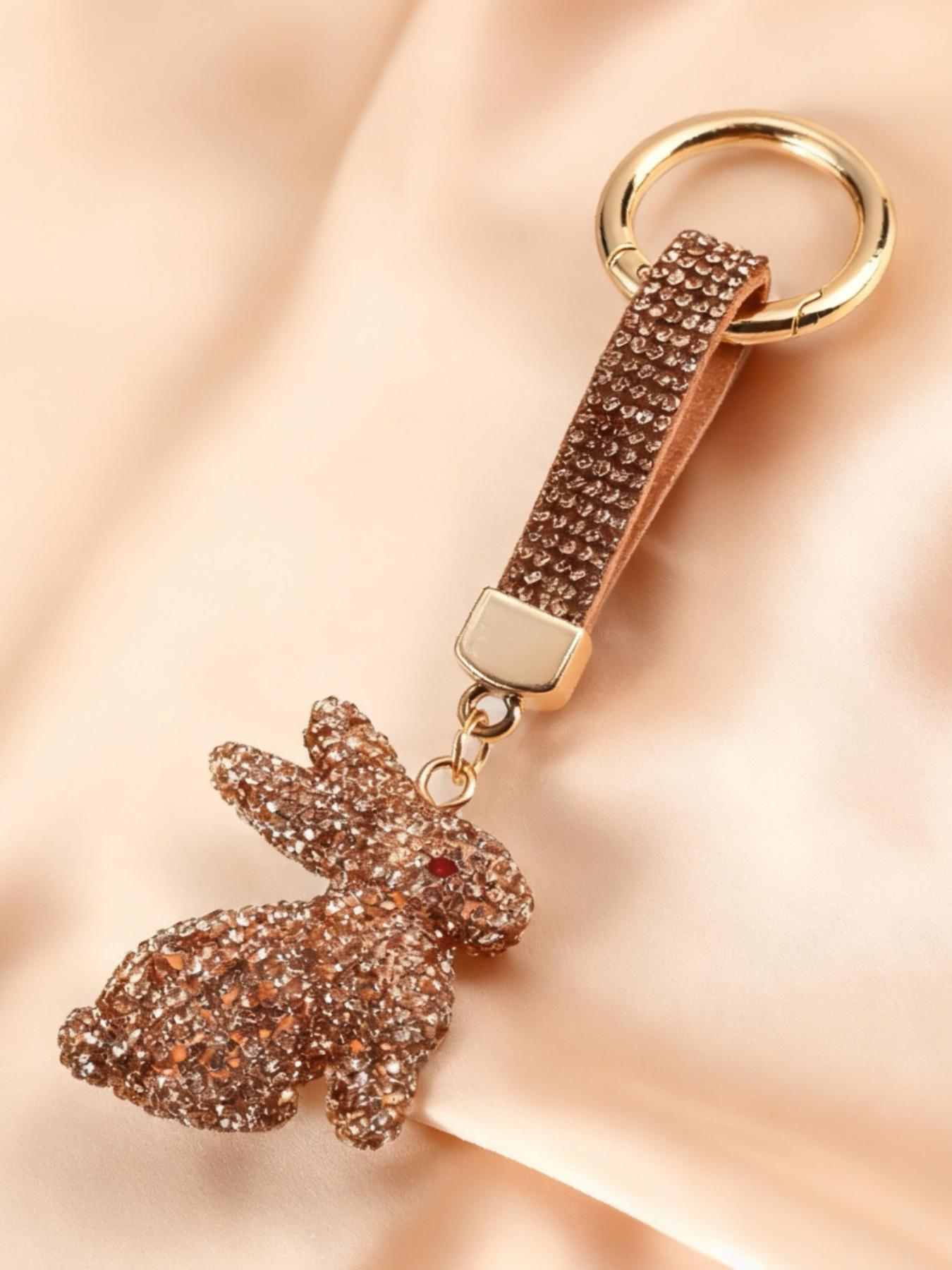 Easter Bunny Keychain Unique Design Personalizable Key Ring Unisex Multicolor Lightweight Luxurious Car Key Holder Phone Chain Perfect Holiday Gift,Valentine's Day,lovers