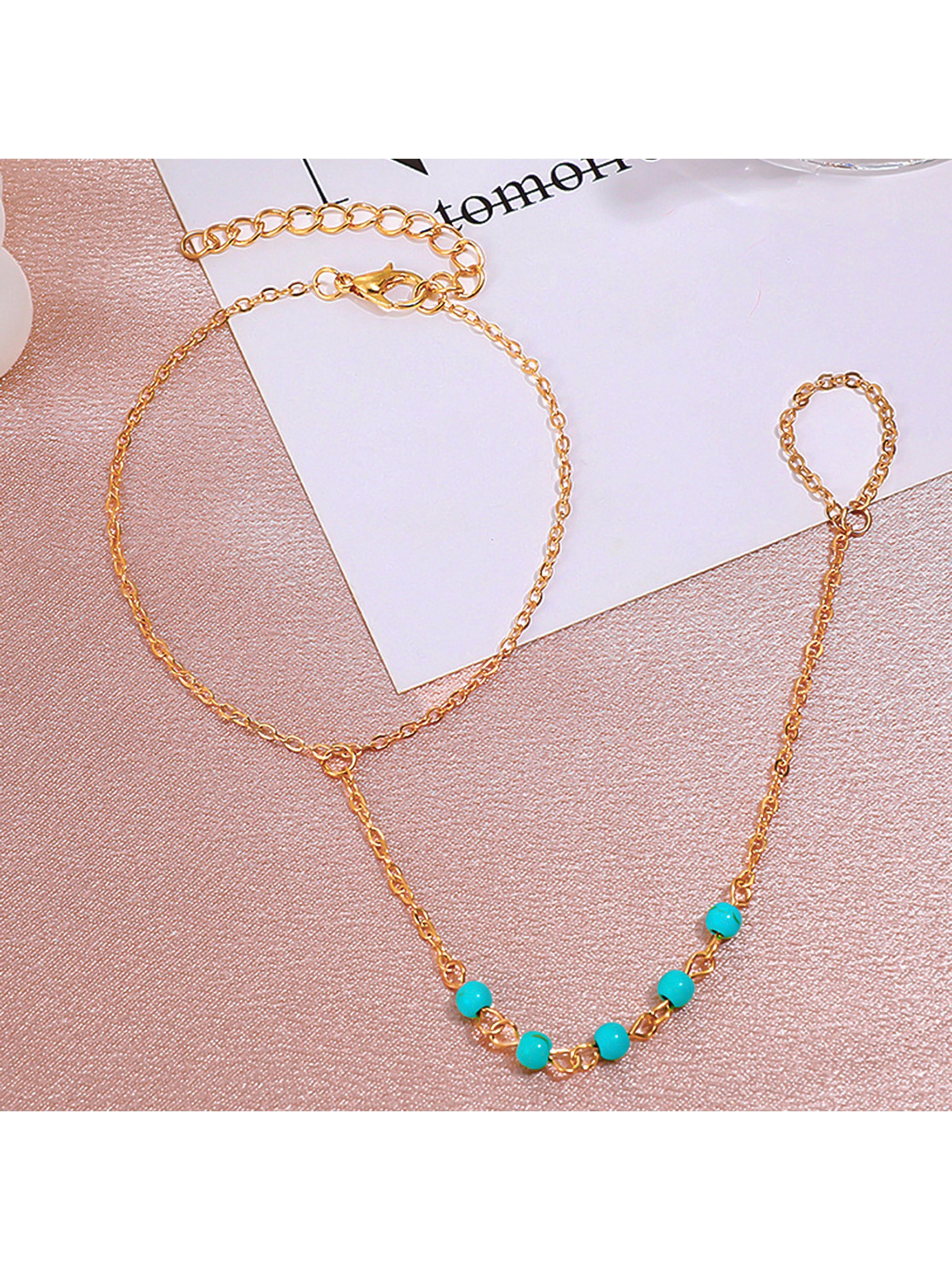 Women's Boho Minimalist Jewelry Set, Stainless Steel & Crystal Beads Design, Ideal Gift for Beach Vacation Music Festivals Parties