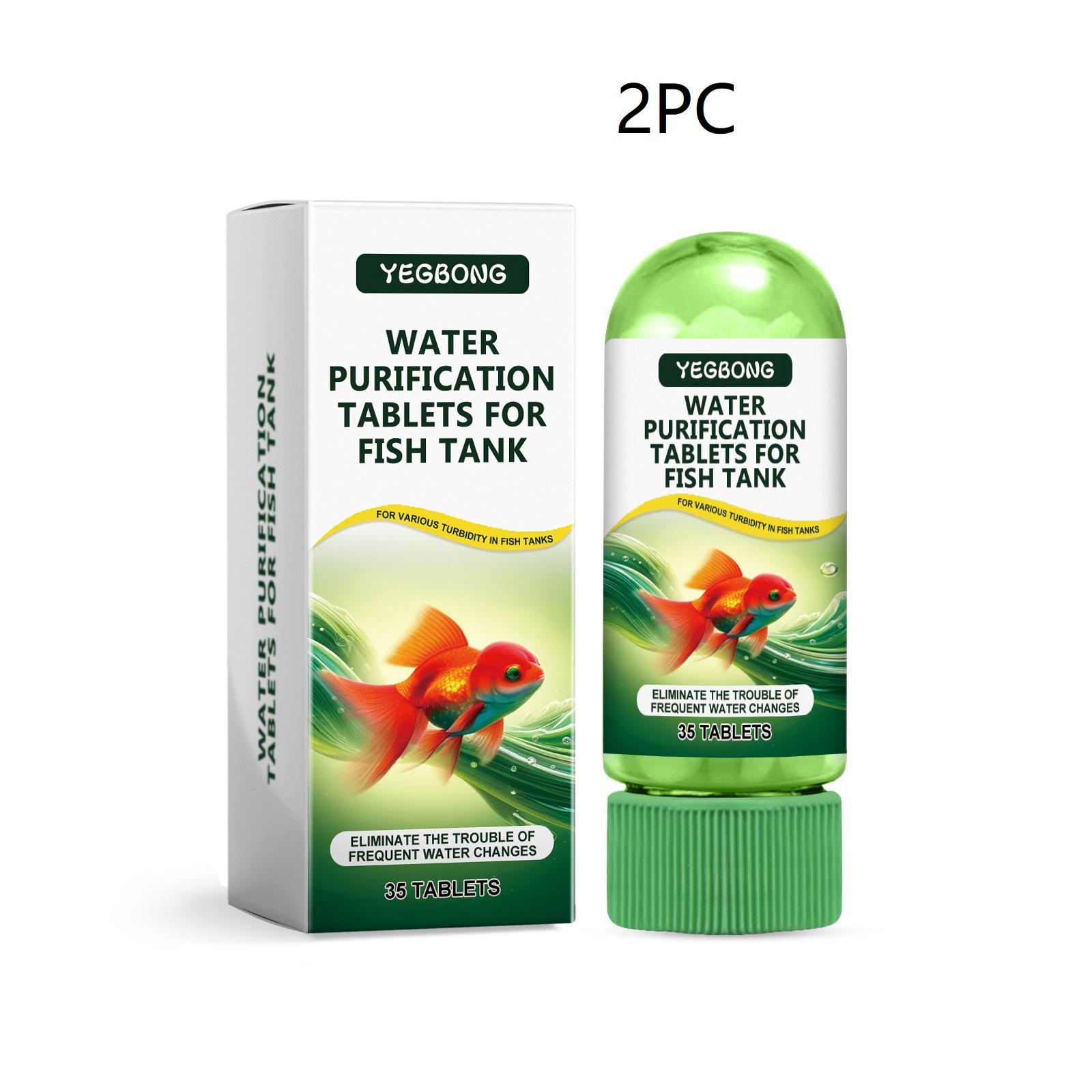 Fish Tank Water Purification Tablets, Aquarium Cleaning Deodorization Algae Removal, Clear Pond Sludge, Essential Fish Pool Care