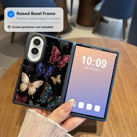 Compatible with Z Fold 8/ Z Fold7/Z Fold6/Z Fold5/Z Fold4/Z Fold3 | Z Flip 8/ 7/ 6Magnetic Full Wrap Shockproof Foldable Phone Case HNZ0482