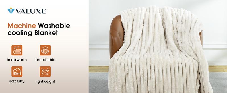 【VALUXE】 Soft & Cozy Striped Flannel Fleece Blanket – Fluffy Home Throw for Cozy Nights, Home Decor & Christmas Gift Ideas 【VALUXE】 Soft & Cozy Striped Flannel Fleece Blanket – Fluffy Home Throw for Cozy Nights, Home Decor & Christmas Gift Ideas