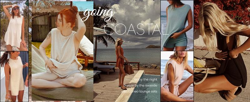 UANEO Women's  2 Piece Outfits Summer Knit Sweater Set Sleeveless  Tunic  Top Matching Shorts Trendy Beach Vacation Sets TikTokShopBlackFriday