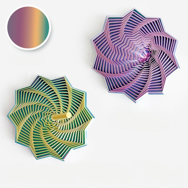 3D Printed Sensory Extension Star Object, Expandable Fractal Hexagon Handle, Honeycomb Rotating Spiral Design, Stress Relief Decoration, Perfect Gift for Adults, Stress Relief Fidget