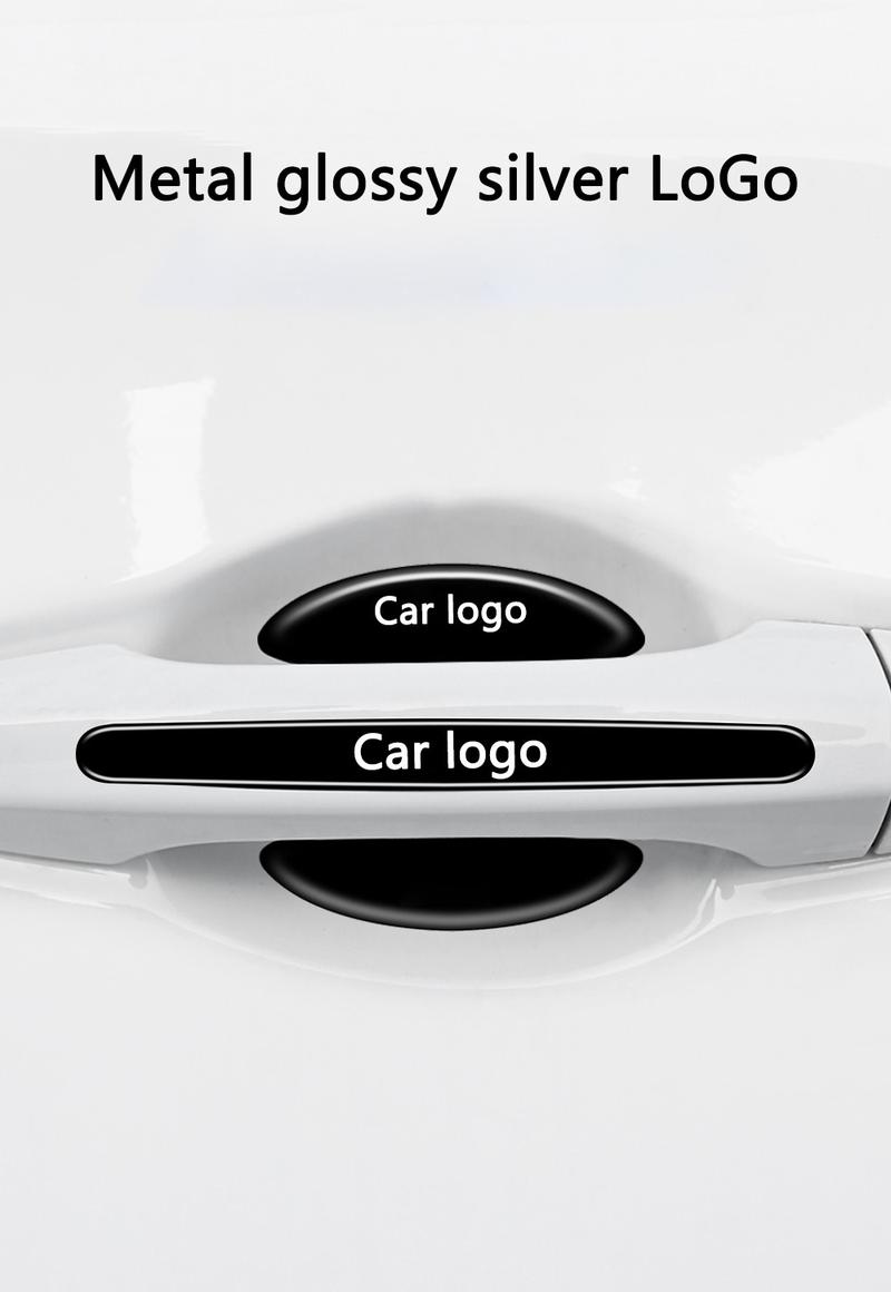 4 or 8 Pcs Car Door Handle Bowl Anti-Collision Protective Stickers for Toyota, Prius and Auris Auto Accessories