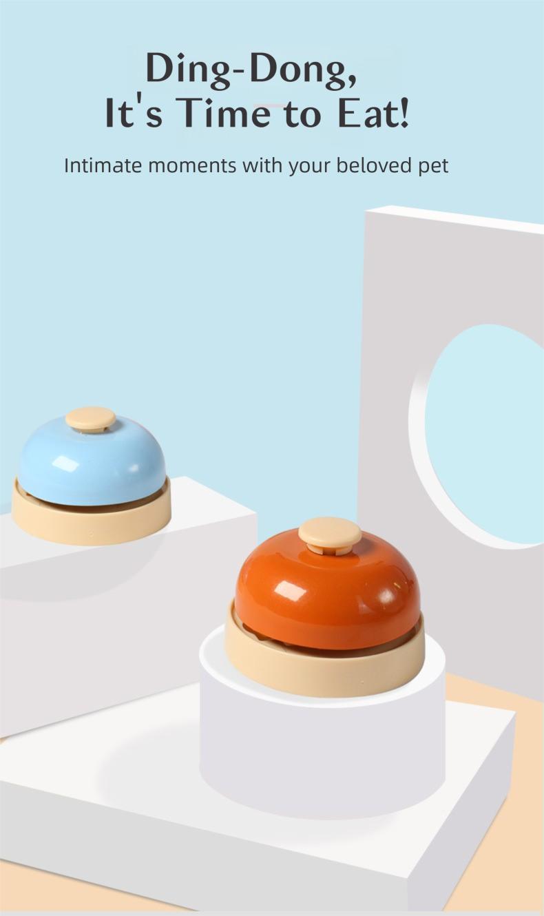 Pet Training Bell for Dogs & Cats – Call to Eat, Potty or Play, Loud Crisp Ring, Interactive IQ Toy, Easy to Press