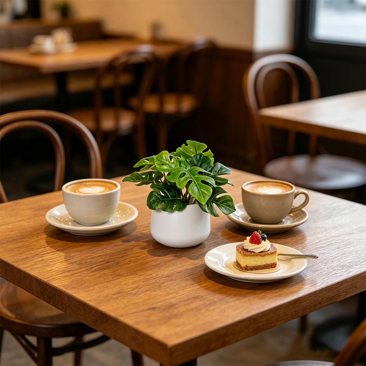 1pc Artificial Monstera Plant in A White Pot, 6-inch Potted Artificial Green Plant, Perfect for Decorating Dining Tables, Home Interiors, and Office Bookshelves. Maintenance-free—no Watering Required.