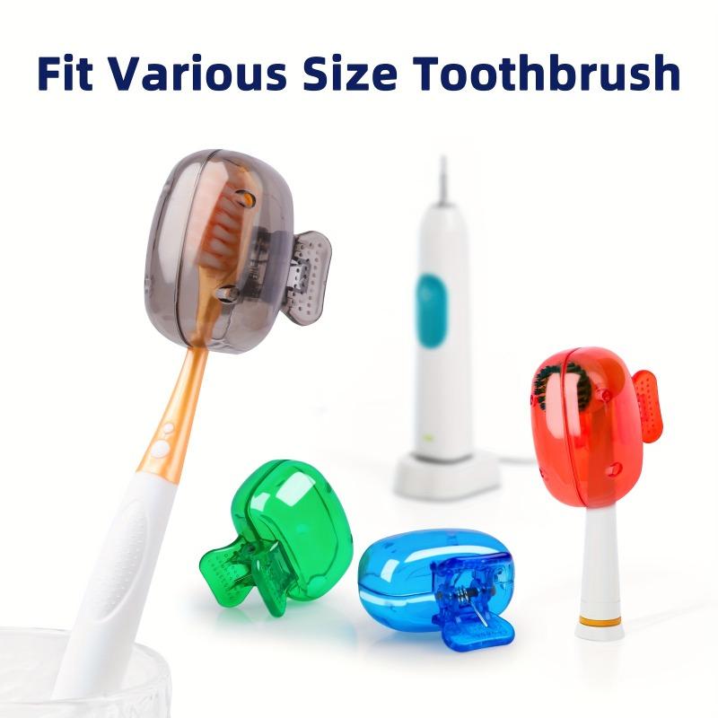 5PCS Travel Toothbrush Protective Clip Portable Plastic Toothbrush Head Cover Storage Case for Travel/Camping