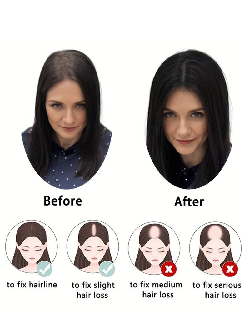 No Bangs Topper Human Hair Extension Sheets, 4x13 Invisible Breathable Inner Net, Options, Human Hair Straight, Natural Look, Comfortable Fit