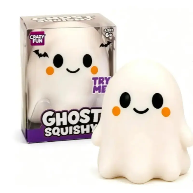 Halloween Ghost Squishy Toy, Soft and Cute Stress Relief Toy, Perfect for Halloween Fun, Ideal Gift for Kids and Adults