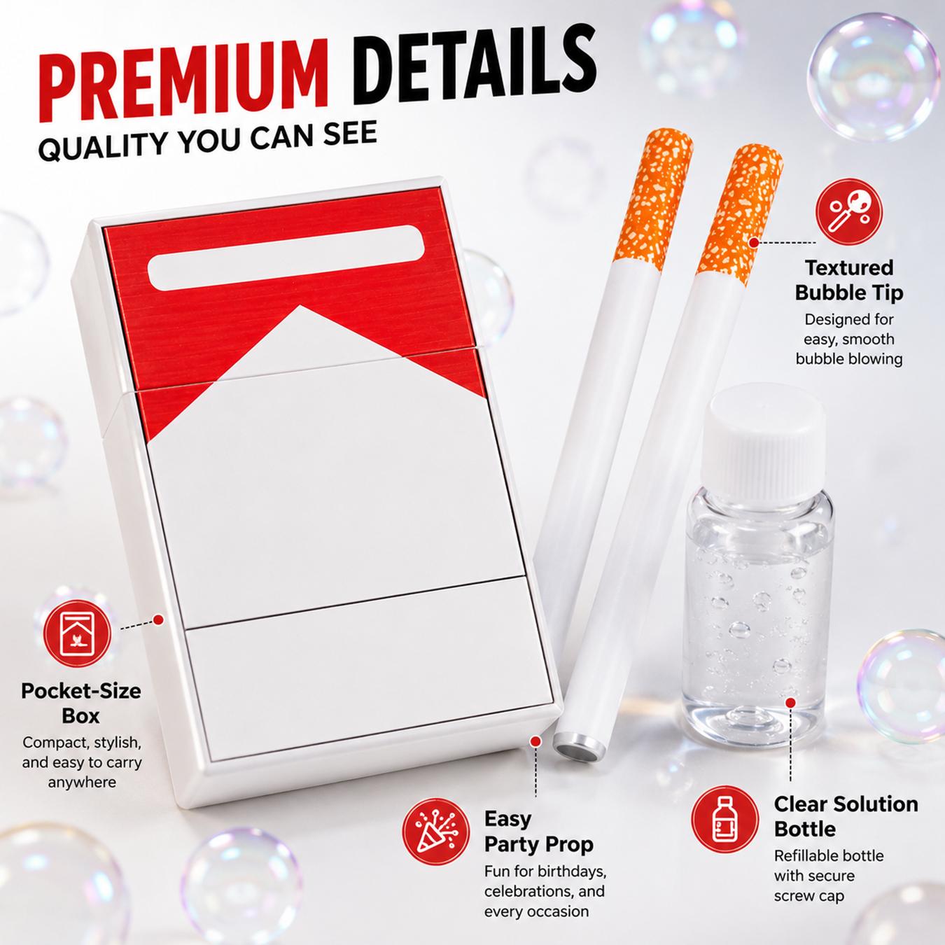 Funny Bubbles Blower with Empty Bottle, Bubbles Blower Relax Funny Mini Stress Relief Reliever & Recyclable, Novelty Style Relaxation Perfect for Parties, Gags, and Lighthearted Entertainment as Birthday or Party Gift Ideas