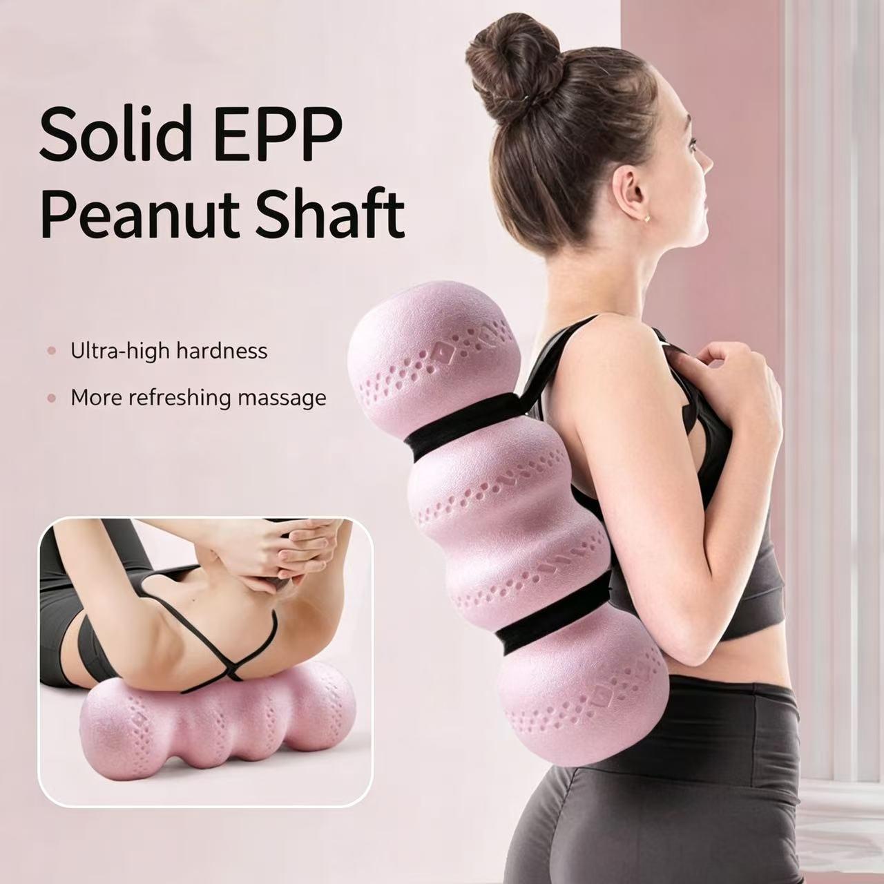 EPP material peanut ball foam roller, solid muscle relaxation massage fascia foam roller, yoga roller with moderate hardness, waterproof, non-slip and washable