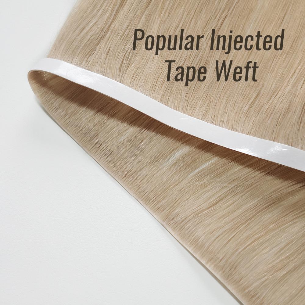 YoungSee Injection seamless tape in weft  Wide Tape in Hair Extensions Real Human Hair Tape in Extensions Woman Real Remy Skin Weft Seamless Fullness Silky Straight for Daily Wedding Party Wide Tape Long Weft Tape in Hair Extensions Outdoor SpringStatemen