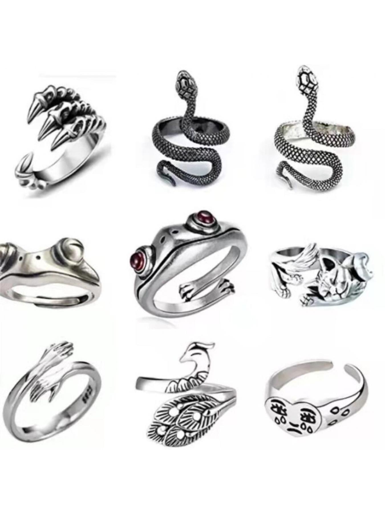 1 frog golden toad ring, retro vintage style, open ring design, personalized new style, can be worn alone or as a layered ring to match. Suitable for retro enthusiasts, trendy young people, and people with fun zodiac signs. It is a unique and eye-catching