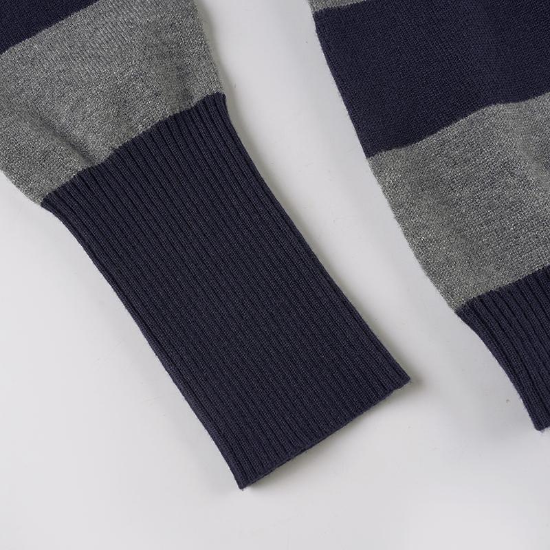 Women's Vintage Striped V Neck Sweater, Slim-fit Short Knitted Pullover, Fall & Winter Street Style Y2k Aesthetic Warm Innerwear, Knit Pullover Top