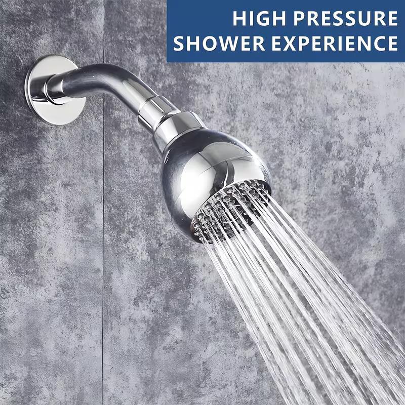 Shower Head 360 Degree Rotating Self-Cleaning Nozzle, Water Saving Flow Optimizer, Easy Installation Rustproof Abs, Adult Elderly Spa Shower