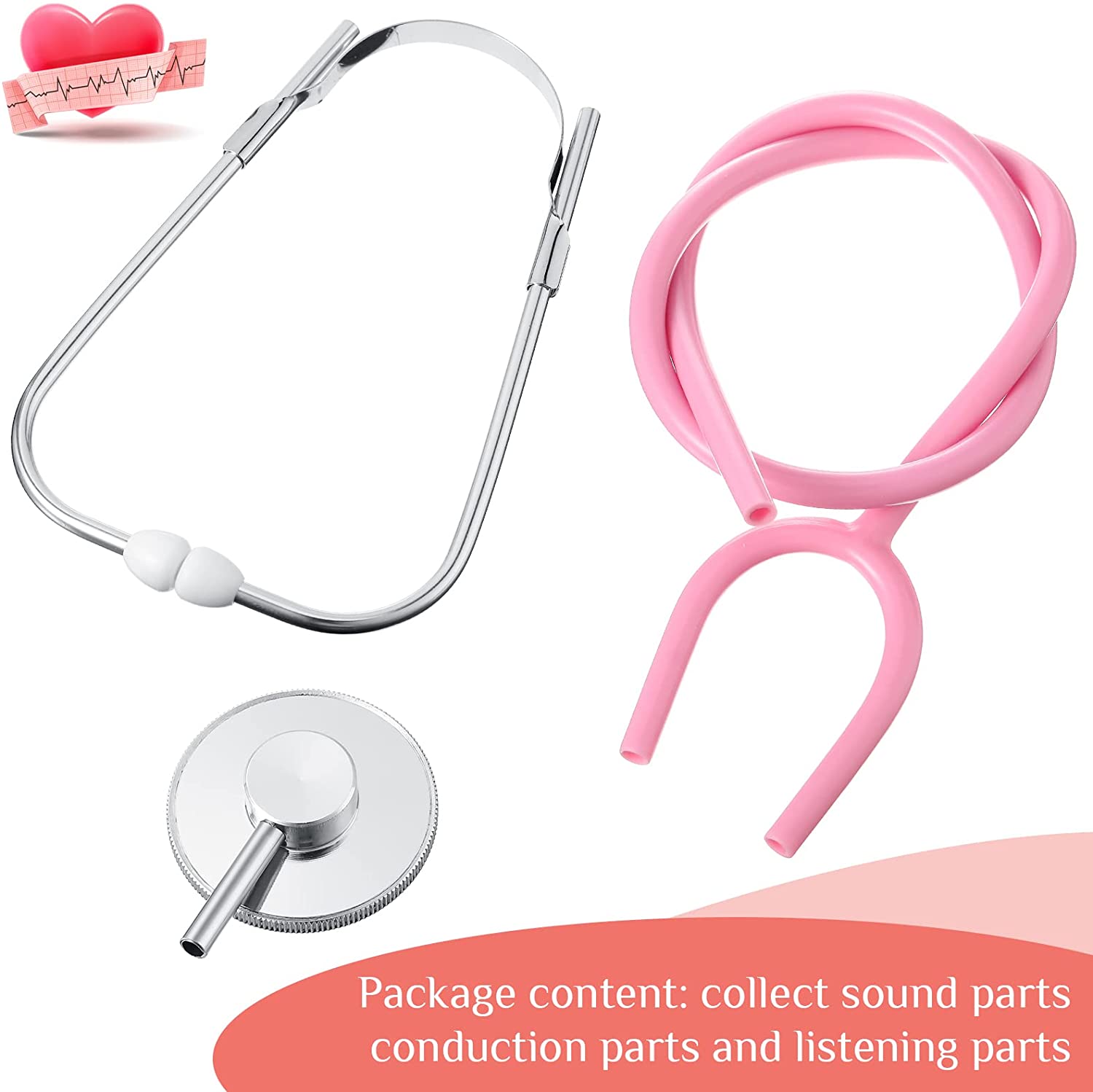 Kids Stethoscope Toy Real Working Stethoscope for Children Role Play Nursing Costume Cute Doctor Medical Pretend Game Accessory Kids Stethoscope Toy Real Working Stethoscope for Children Role Play Nursing Costume Cute Doctor Medical Pretend Game Accessory