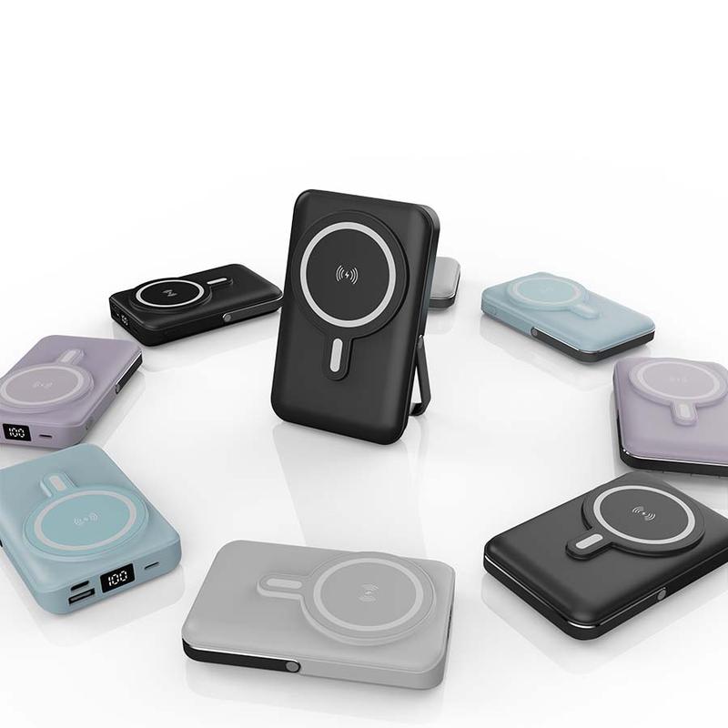 Magnetic Power Bank, 10000mAh Foldable Wireless Portable Charger with USB-C Cable, 3 Ports, LED Display, Compatible with Mag-Safe Battery Packs, 22.5W PD Fast Charging, Compatible with iPhone 16/15/14/13/12 Pro/Pro Max/Plus/Mini