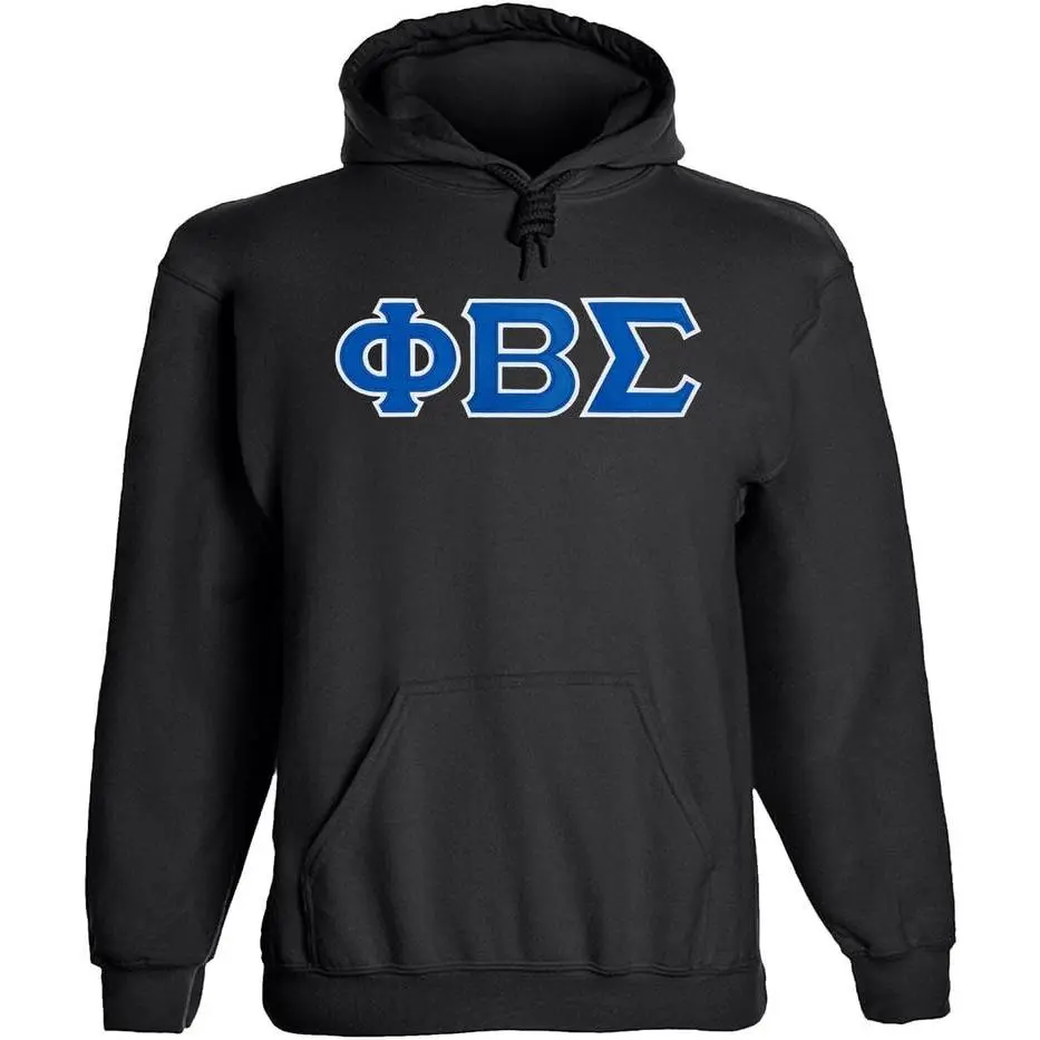 Fashion Greek Phi Beta Sigma Twill Letter Hoody