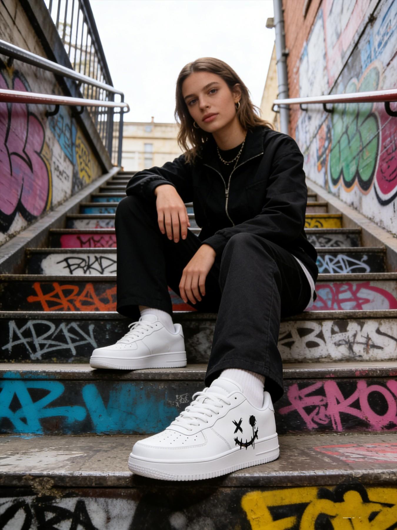 Custom Workwear Style Sneakers for Men, Versatile Street Fashion Casual Shoes, Trendy and Comfortable Footwear for Everyday Wear