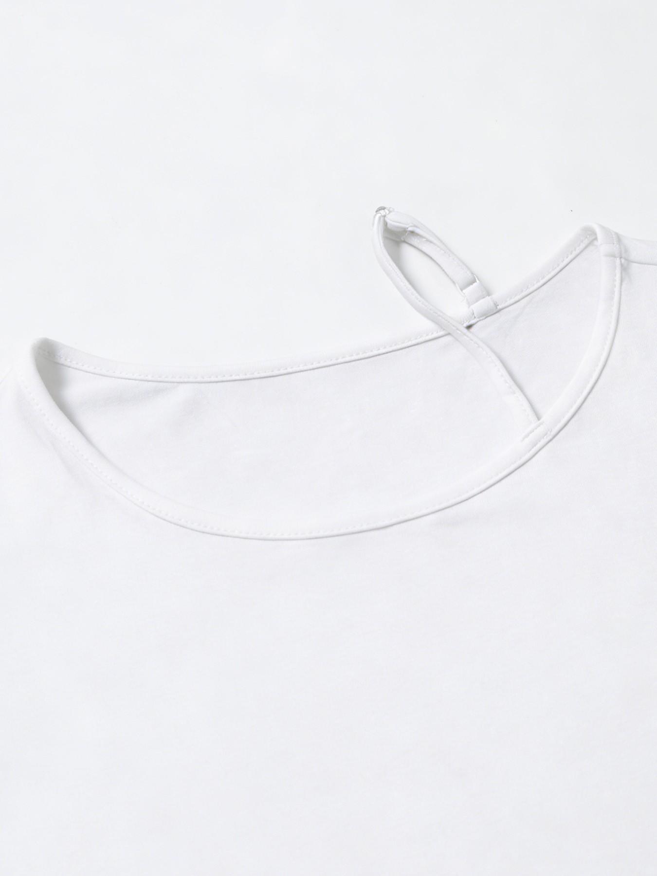 Women's 3 Pack Asymmetrical Off Shoulder Tops Women's Asymmetrical Off-Shoulder Top Set, Casual Half Sleeve One Shoulder Tank Tee, 2026 Trendy Y2K Street Style, Comfortable Loose Fit Casual Street Style Blouse for Teen Girls and Young Women