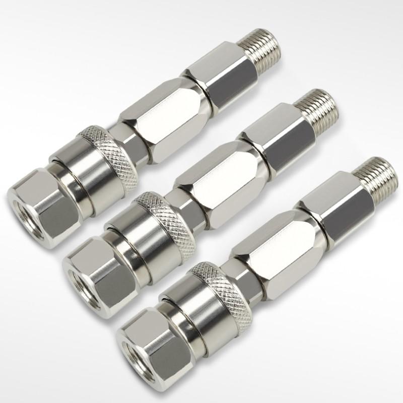 Stainless Steel Rotating Quick Connect Fitting, Durable Stainless Steel Connector, Easy-To-Use Fastener for Various Applications