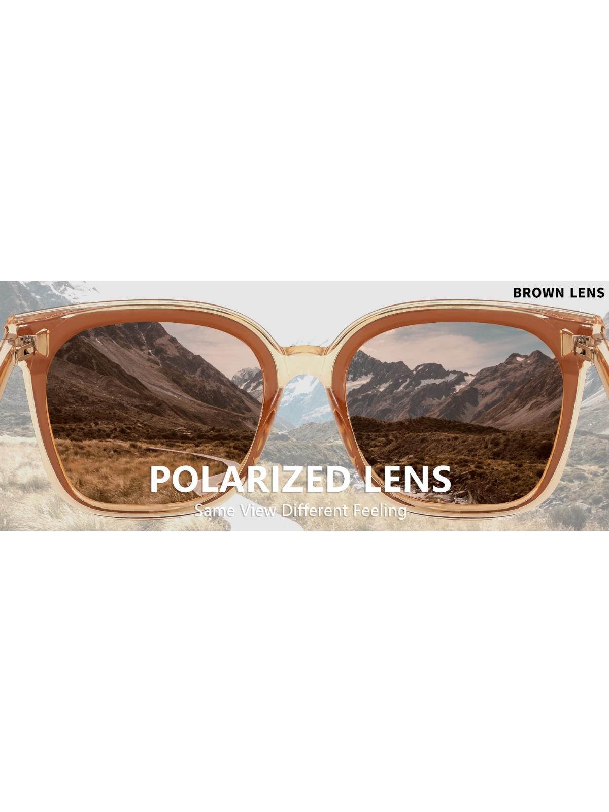 Retro Square Polarized Sunglasses Women Men Vintage Minimalist Shades B2600 EyeconicFinds Retro Square Polarized Sunglasses Women Men  main image 4