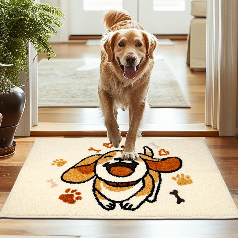 Dono Pet Floor Mats - Super Absorbent Microfiber Dog Door Mats for Dog Paw Stain Prevention,Non-Slip Washable Pet Rugs, Quick Drying Entrance Rugs, Machine Washable, entrance, Grey and Beige,31.5"x19.7" and 35.4"x23.6" outdoor indoor