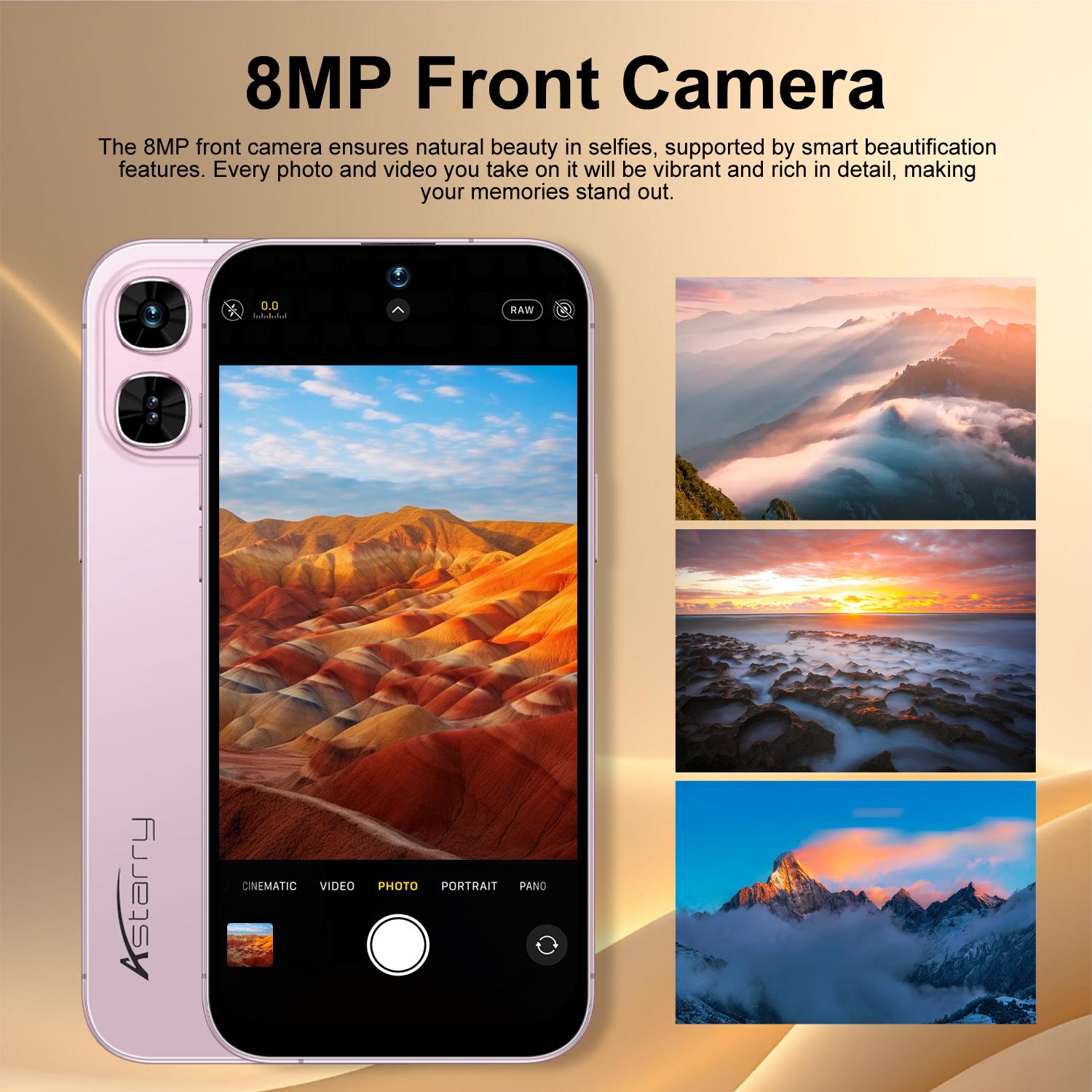 Astarry 17 Pro Max Large Screen Smartphone Mobile Phone, 6gb+128GB RAM, 6.61-Inch Screen, Dual Sim, 8+20mp Camera, 4g Network, Wi-Fi Bluetooth-compatible, Type-C Port