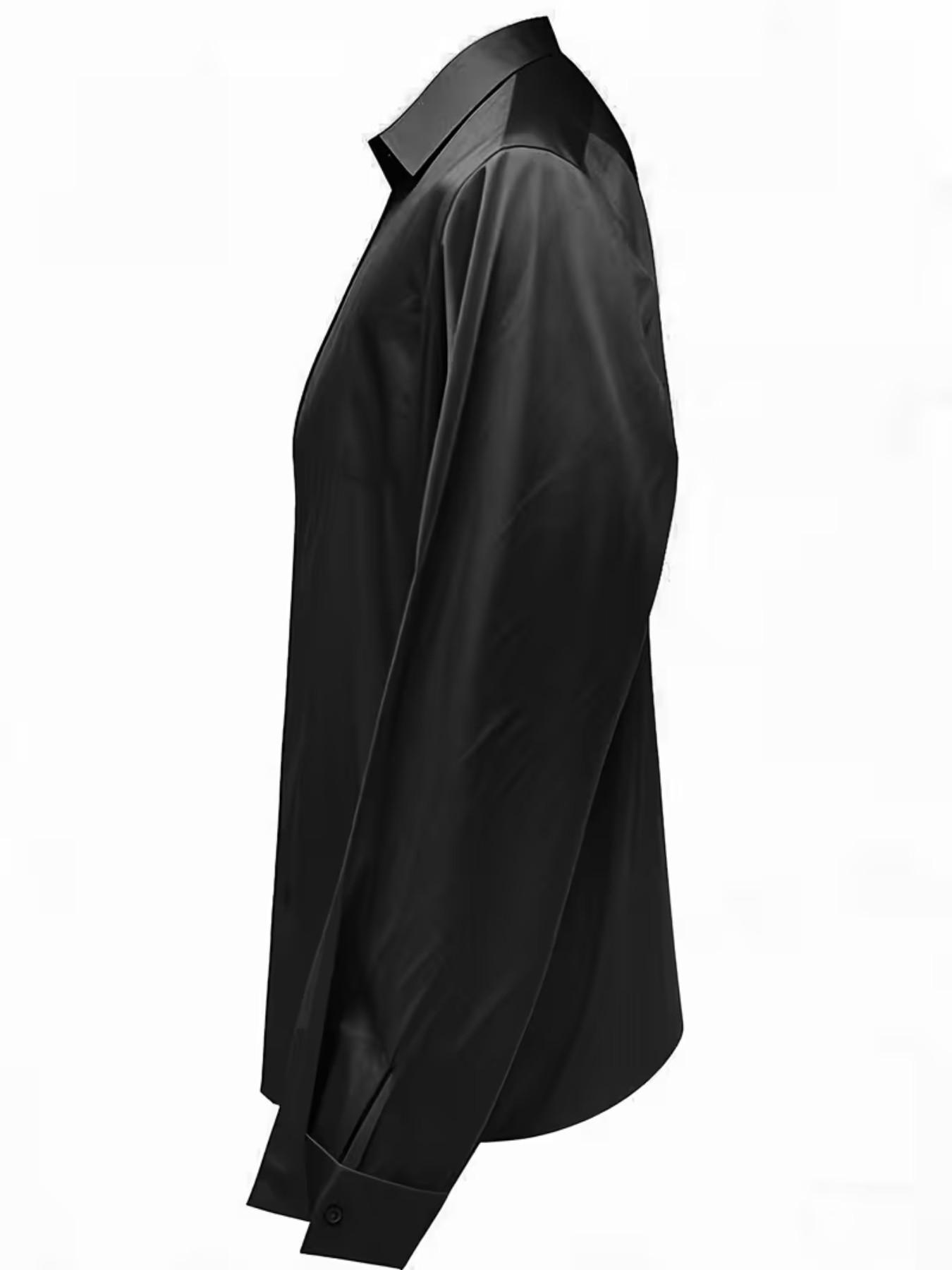 Women's Solid Color Commuter Satin Long Sleeve Simple Shirt, Elegant Office Wear, Comfortable and Stylish, Perfect for Daily Use