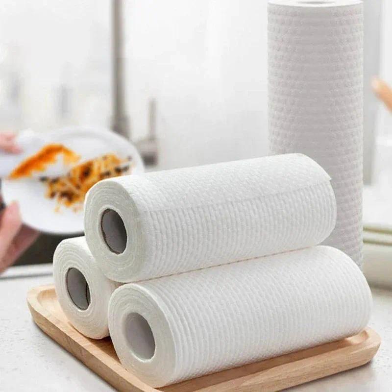 Kitchen Disposable Rags Non-Woven Reusable Cleaning Cloths Household Washing Towels Dishcloths Rag Wipes Cloth Cleaner Tools