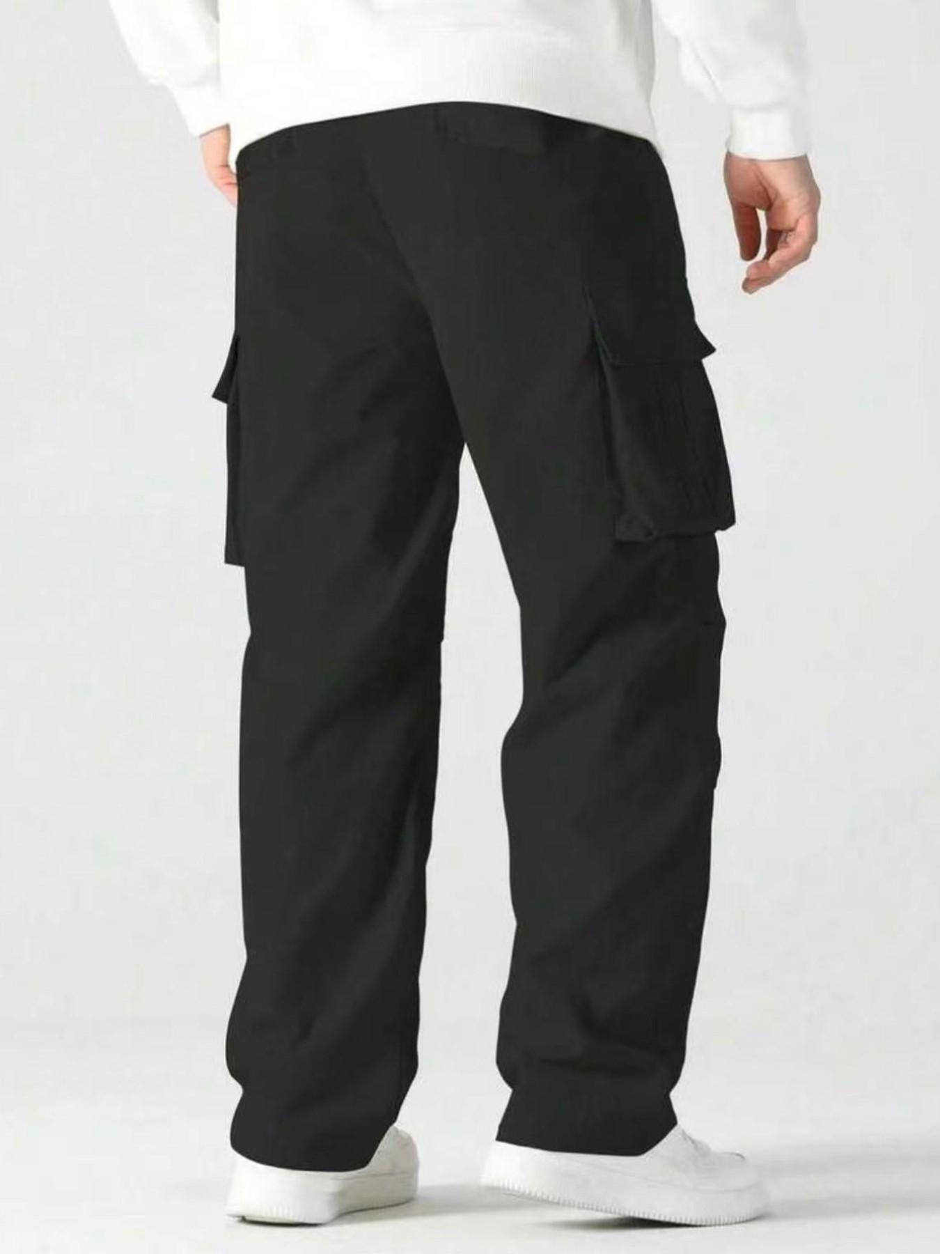 Men's Casual Summer Lightweight Athletic Fitted Cut Work Pants, Fashion Multi-Pocket Outdoor Sports Long Pants, Comfortable and Stylish Casual Trousers Men's Clothing