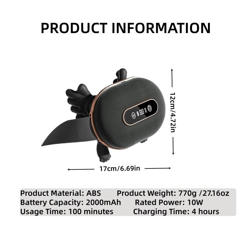 4D Human-like Neck & Shoulder Massager，Your Personal Masseur at Home，4D Neck Relaxer  Deep-Kneading Nodes & Soothing Heat，The Ultimate Wellness Gift: 4D Intelligent Neck Massager with Auto  Memory Function