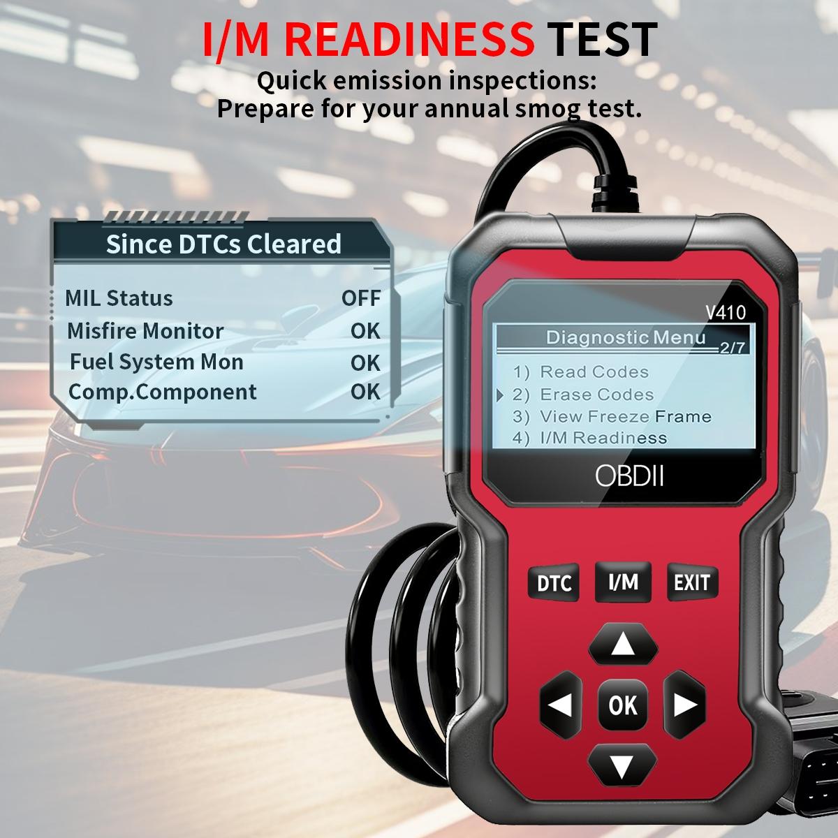 New Obd2 Scanner Diagnostic Tool, Complete Engine Code Reader, Reset, Data Stream, I/m Readiness, Vehicle Info, Voltage Test, All Obdii/eobd Vehicles, Automotive Scan Tool