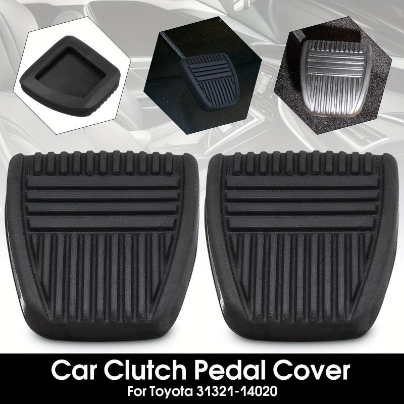 2pcs Black Brake Clutch Pedal Pad Rubber Cover Trans Vehicles For Toyota 31321-14020