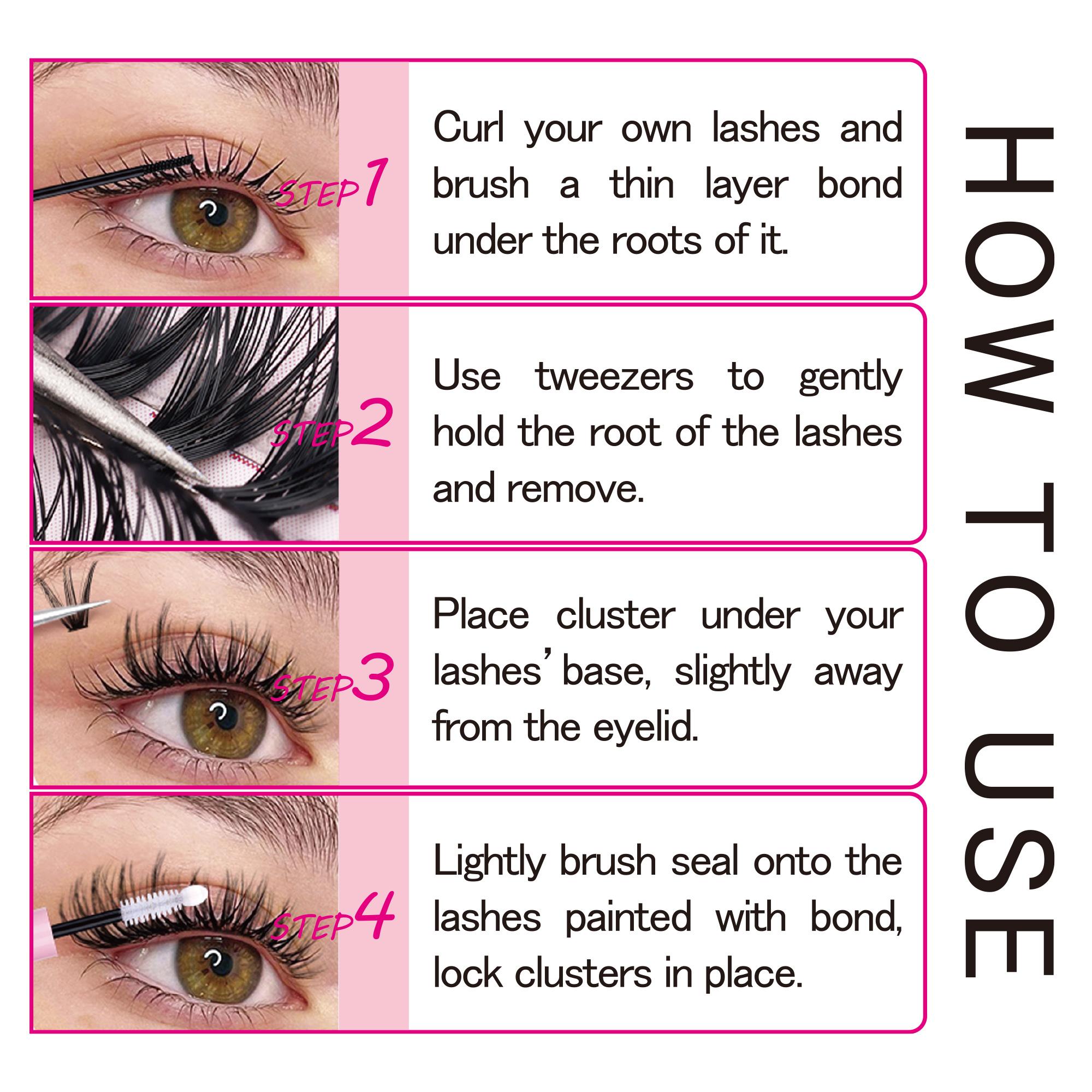 Lash Clusters Book 30D/40D/50D/60D/80D/100DExtensions Kit lash clusters kit Eyelash Extension Kit Eye Lashes, fairy lash clusters Extension Kit Lashes Clusters KitWispy Manga Lashes, Individual Lashes Eyelash Extension Lashes Halloween Makeup