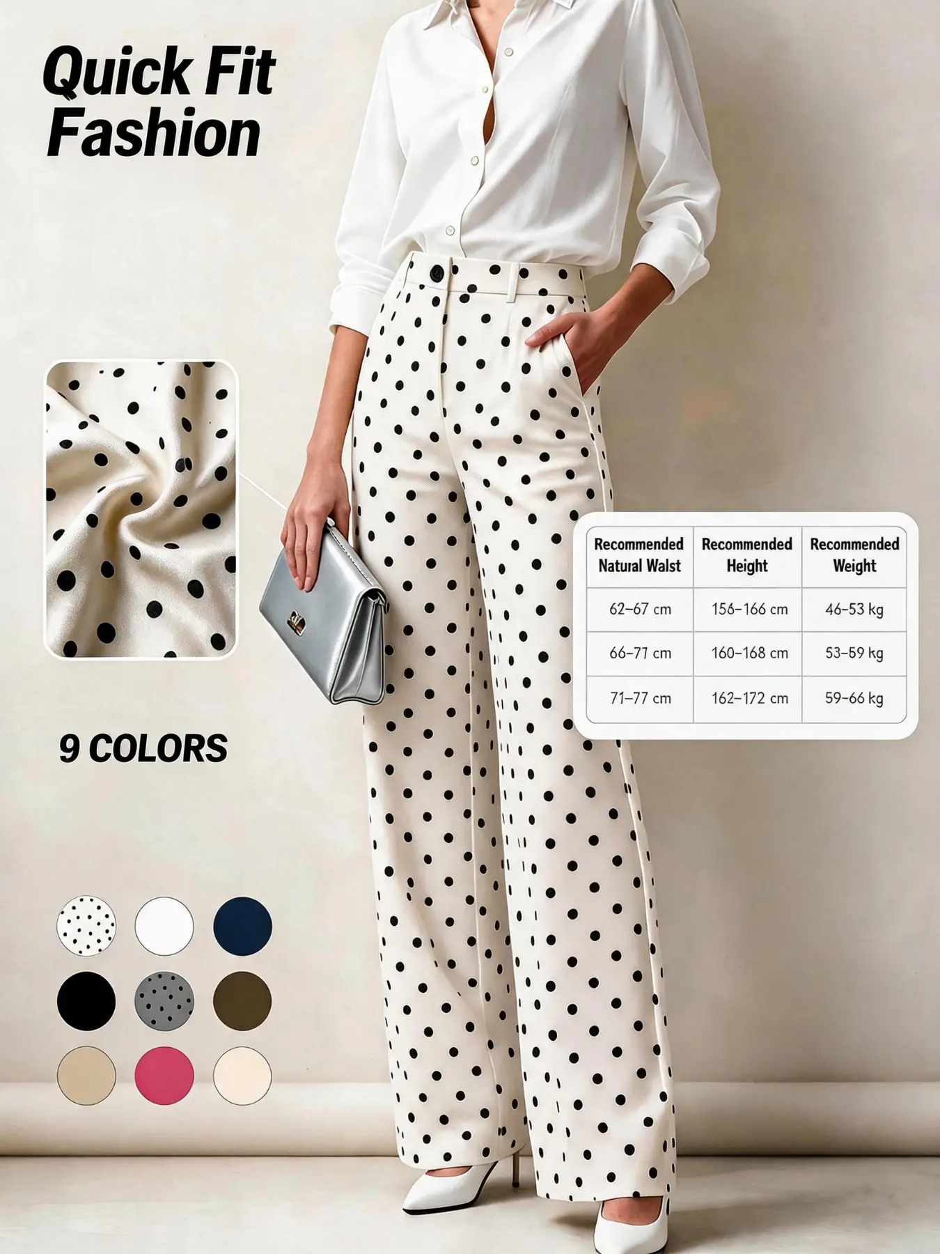 Women's High-Waisted Straight Leg Suit Pants Bottom, Front Seam Design with Pockets, Elegant Business Formal Long Trousers for Office Wear