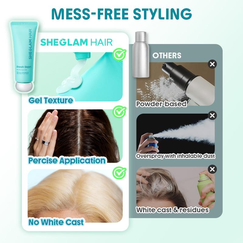 SHEGLAM HAIR Fresh Start Dry Shampoo Gel Haircare Cleansing Cleanser