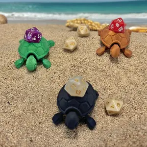 DND dice storage turtle ornament, restoring the appearance and clear texture of turtles, suitable for hobby collection, role-playing enthusiasts holiday gifts, surprise gifts for friends and relatives, New Year gifts, surprise gifts, holiday decorations.