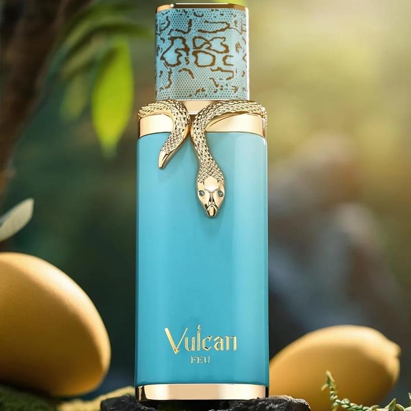 Vulcan Fragrance Feu100ml, EDP Fragrance, Long-Lasting Fresh Floral Scent, Unisex Perfume for Men & Women, Perfect Gift Idea, Arabic Style
