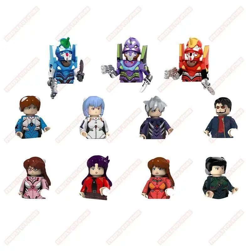 2026 New hot item EVA NEON GENESIS EVANGELION Animation Peripheral Toys Asuka Shinji Rei Mari Small Doll Anime Action Model Figures Collection