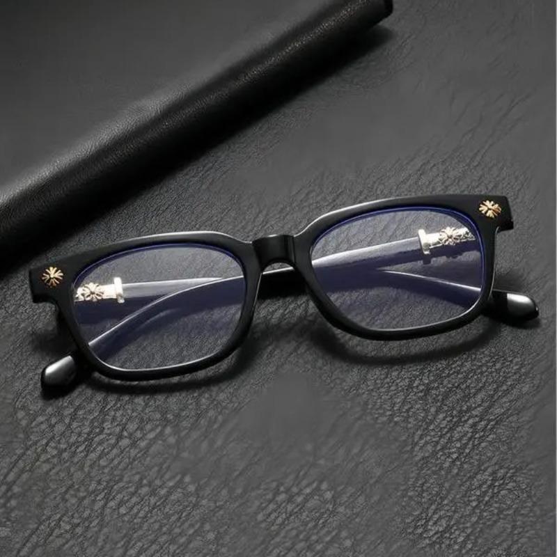 Classic Flat Lens Glasses, Elegant High Iq Style, Unisex Durable Frame, Ultra-Light, Suitable for Work and Daily Use