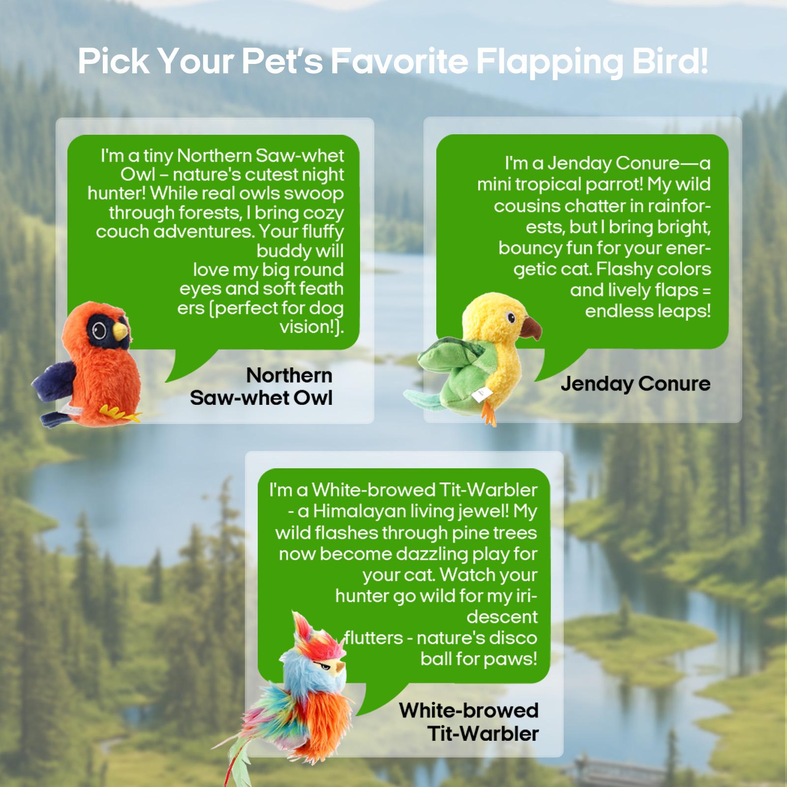 Vagascape Ugly Finch, Cat&Dog Toy,Interactive Rechargeable Toy on Rug with Bird Chirping, Anti-Depression Fun Gift for Cats & Dogs, Pet Supplies, Dog & Cat Accessories, Pet Products, Funny Gift, Cat stuff