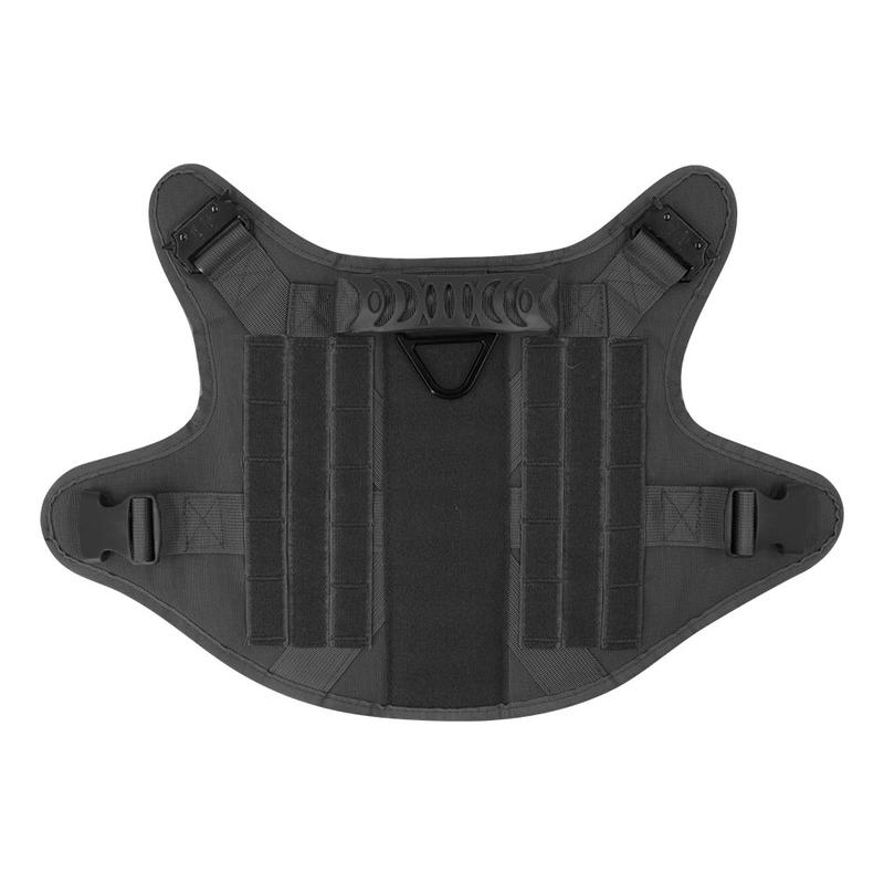 Tactical Dog Harness and Easy Control Training Dog Collar with Bungee Dog Leash Set, Heavy Duty Dog Harness with Handle, No-Pull Service Military Dog Vest Harness for Training Hunting Walking