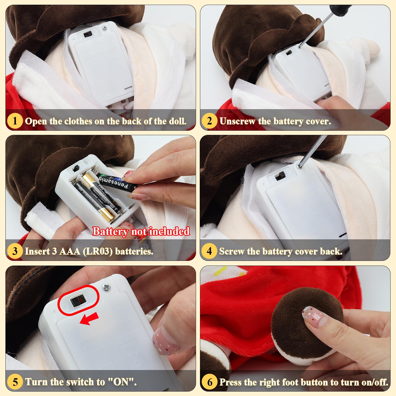 Yelakey Breathing Jesus Plush Soothing Jesus Plush Toys with Light & Sound, Jesus Stuffed Animal Breathing Plushy Doll, Christian Catholic Religious Plushie Christmas Easter Gifts for Kids Baby Adult